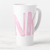 Einfaches Spaß Wasserfarbe Rosa  Milchtasse (Rechte Ecke)