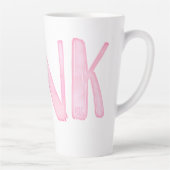 Einfaches Spaß Wasserfarbe Rosa  Milchtasse (Rechts)