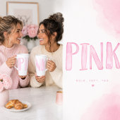 Einfaches Spaß Wasserfarbe Rosa  Milchtasse