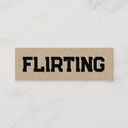 Einfaches Spiegeln Mini Visitenkarte (Vorderseite)