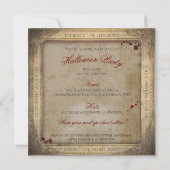 Einfaches Spuk Ghost Adulf Halloween Einladung (Rückseite)