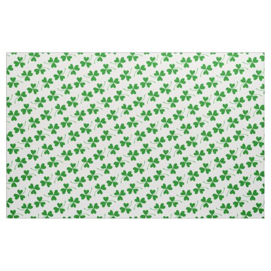 Einfaches St Patrick's Day Kleeblatt Pattern - Gre Stoff (Fat Quarter (45,7 x 55,9 cm))