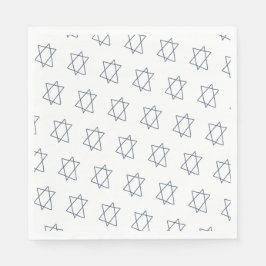 Einfaches Star von David B'nai Bat Bar Mitzvah Serviette