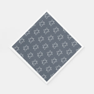 Einfaches Star von David B'nai Bat Bar Mitzvah Serviette