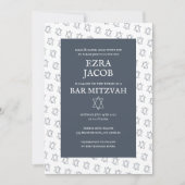 Einfaches Star von David Custom B'nai Bat Bar Mitz Einladung (Vorderseite)