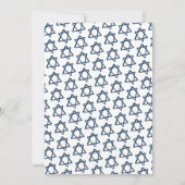 Einfaches Star von David Custom B'nai Bat Bar Mitz Einladung (Rückseite)