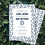 Einfaches Star von David Custom B'nai Bat Bar Mitz Einladung<br><div class="desc">Perfekte Karte, um eine Bar mitzvah, Fledermausmitzvah oder andere jüdische Feier anzukündigen! Handgemachte Kunst für Sie! Vollständig anpassbar! Klicken Sie auf "Personalisieren" oben, um den Text zu bearbeiten. Klicken Sie auf "Bearbeiten mit dem Design-Tool", um die Schriftart, Farben und Platzierungen anzupassen und das Design auf der Rückseite zu löschen, wenn...</div>