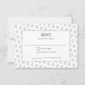 Einfaches Star von David Custom B'nai Bat Bar Mitz RSVP Karte (Vorderseite)