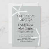 Einfaches Starfish Silver Probe Dinner Einladung (Vorderseite)