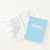 Einfaches, stilvolles, Minimalistisches Rezept Notizblock (Innenseite)