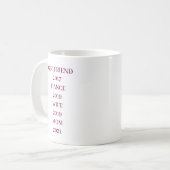 EINFACHES STILVOLLES MODERNES INDIVIDUELLES MUTTER KAFFEETASSE (Vorderseite Links)