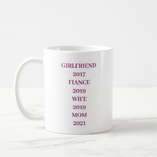 EINFACHES STILVOLLES MODERNES INDIVIDUELLES MUTTER KAFFEETASSE (Links)
