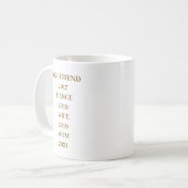 EINFACHES STILVOLLES MODERNES INDIVIDUELLES MUTTER KAFFEETASSE (Vorderseite Links)