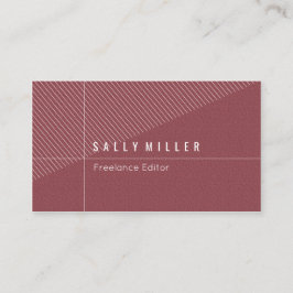 Einfaches stilvolles visitenkarte