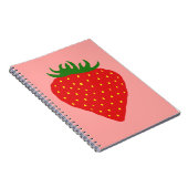 Einfaches Strawberry-individuelles Notebook Notizblock (Rechte Seite)