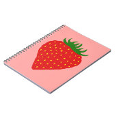 Einfaches Strawberry-individuelles Notebook Notizblock (Linke Seite)