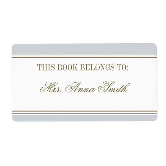 Einfaches Streifen französisches blaues Buchzeiche (Vorne)