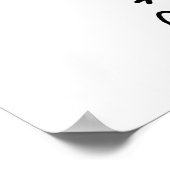 Einfaches Strichmännchen Gymnast Poster (Ecke)