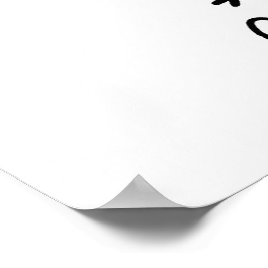 Einfaches Strichmännchen Gymnast Poster (Ecke)