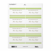 Einfaches Strip Spring Green Buchzeichen (Vorne)