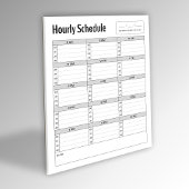 Einfaches Stundenplan Notepad Notizblock