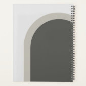 Einfaches stylisches Arch mit der Monogram Initial Planer (Rückseite)