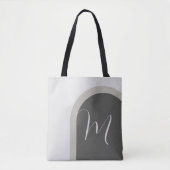 Einfaches stylisches Arch mit Monogram Initial Tasche (Vorderseite)
