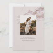 Einfaches stylisches Foto Save the Date (Rückseite)