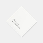 Einfaches stylisches Logo für Braut und Boden Serviette (Ecke)