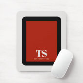 Einfaches stylisches Monogram-Farbblock Mousepad (Mit Mouse)
