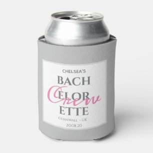 Einfaches Summer Gray Bachelorette Crew Party Dosenkühler