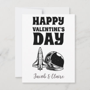 Einfaches süßes Herz Frohen Valentinstag Paar