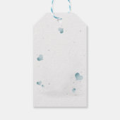 Einfaches süßes kleines Cartoon-Zebra Geschenkanhänger (Rückseite)