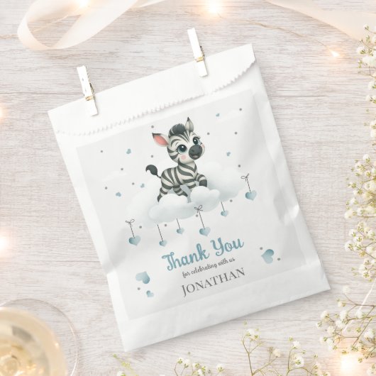 Einfaches süßes kleines Zebra Geschenktütchen (Ausgeschnitten)