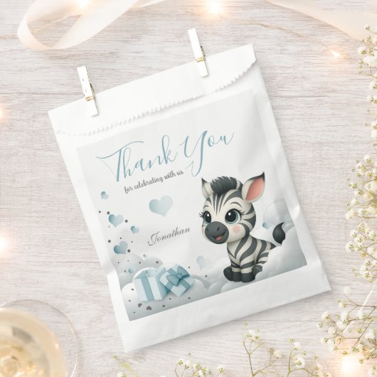 Einfaches süßes kleines Zebra Geschenktütchen (Ausgeschnitten)
