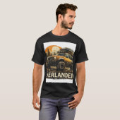 Einfaches T-Shirt mit Auto-Bild für Männer (Vorne ganz)