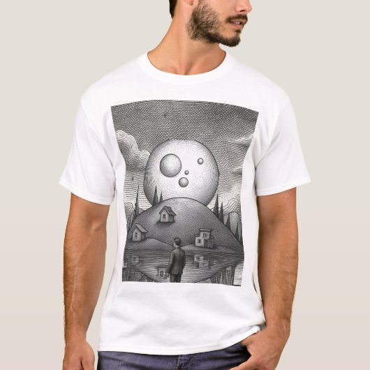 Einfaches T-Shirt mit einem Design  (Vorderseite)