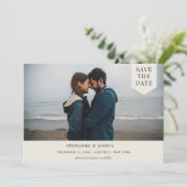 Einfaches Tagged Foto Save The Date (Stehend Vorderseite)