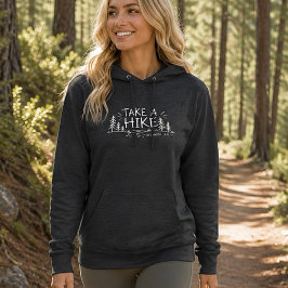 Einfaches Take a Hike Lustiges Deerwood Lake Hoodie