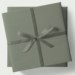 Einfaches Tannengrün-Weihnachtsfeiertags-Strickmus Geschenkpapier Set