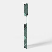 Einfaches Tartan Muster im türkisfarbenen iPhone 1 iPhone Hülle (Rechte Seite)