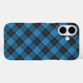 Einfaches Tartan-Muster in dunkelblau Case-Mate iPhone Hülle (Rückseite (Horizontal))