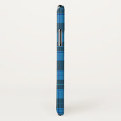 Einfaches Tartan-Muster in dunkelblau Case-Mate iPhone Hülle (Hinten/Rechts)