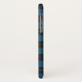 Einfaches Tartan-Muster in dunkelblau Case-Mate iPhone Hülle (Hinten/Links)
