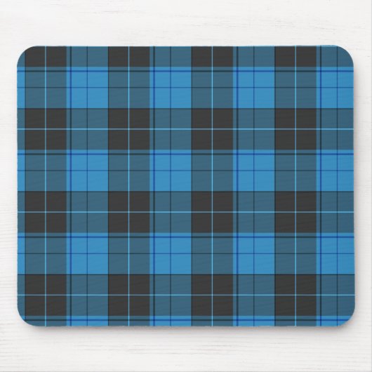 Einfaches Tartan Muster in dunkelblau... Mousepad (Vorne)