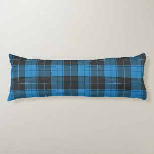Einfaches Tartan-Muster in Dunkelblau Seitenschläferkissen