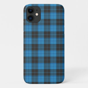 Einfaches Tartan-Muster in dunkelblauem Uncomm Case-Mate iPhone Hülle