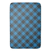 Einfaches Tartan-Muster in dunkelblauer Badematte (Vorderseite Vertikal)