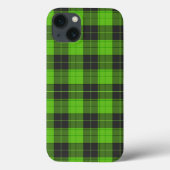 Einfaches Tartan-Muster in dunkelgrün Case-Mate iPhone Hülle (Rückseite)