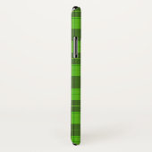 Einfaches Tartan-Muster in dunkelgrün Case-Mate iPhone Hülle (Hinten/Rechts)